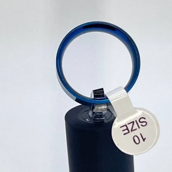 Dallas Cowboys Stainless Steel Blue Ring - Picture 6 of 7